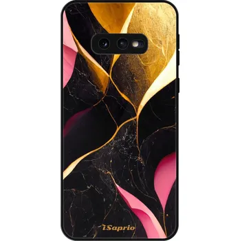 Pouzdro na mobilní telefon Lesklé pouzdro iSaprio pro Samsung Galaxy S10e - Gold Pink Marble (Lesklé pouzdro, kryt, obal iSaprio Exclusive na mobil Samsung Galaxy S10e s motivem Gold Pink Marble - elegantní skleněný vzhled, skvělá ochrana mobilu a luxusní styl, vyrobeno v Česku)