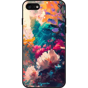 Pouzdro na mobilní telefon Lesklé pouzdro iSaprio pro Apple iPhone 7 / 8 / SE 2020 / SE 2022 - Flower Design (Lesklé pouzdro, kryt, obal iSaprio Exclusive na mobil Apple iPhone 7 / 8 / SE 2020 / SE 2022 s motivem Flower Design - elegantní skleněný vzhled, skvělá ochrana mobilu a)