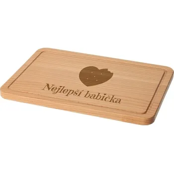 Kuchyňské prkénko ČistéDřevo Bukové prkénko - Nejlepší babička 30 x 20 cm