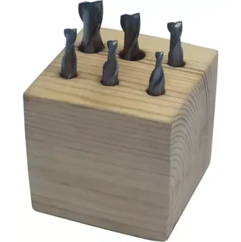 Fréza FFS6 Sada stopkových fréz, 2 břity, 6ks/3-10 mm Holzmann