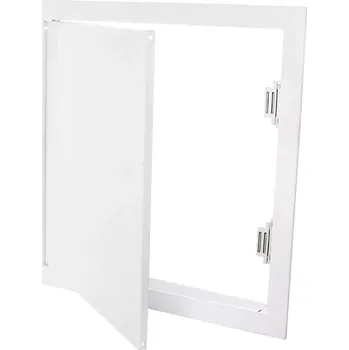 Revizní dvířka 3302 Bílá kovová revizní dvířka s úchytem 198 x 398 mm DALAP RVMR 200x400