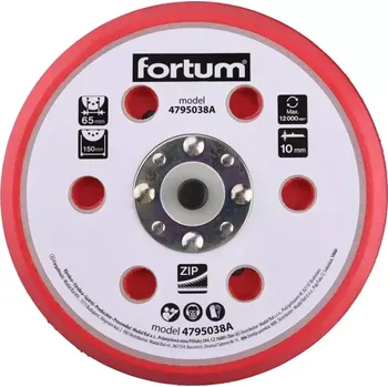 Brusný kotouč 4795038A Nosič kotoučů na suchý zip 150mm FORTUM