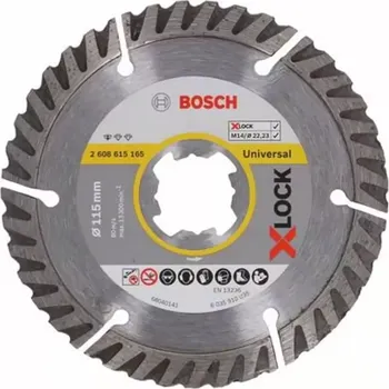 Řezný kotouč 2608615165 Diamantový dělicí kotouč Standard for Universal 115mm X-LOCK