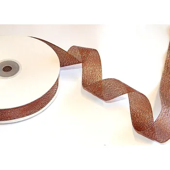 Stuha Stuha lurexová metalická, WB7015, šíře 38 mm/ návin 32 m