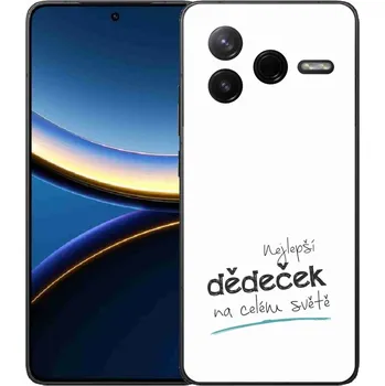 Pouzdro na mobilní telefon Gelový kryt mmCase na Xiaomi Poco F7 Pro - nejlepší dědeček 3 bílé pozadí