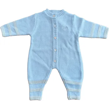 Kojenecký body Overal pro děti ze 100% merino vlny AURELIA modrý SAFA Velikost: 62/68