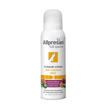 Kosmetika na nohy Allpresan Foot Special č. 3 – Intenzivní péče o velmi suchou pokožku s vůní passion fruit a aloe vera Allpresan: 300 ml Limitovaná edice, nádherná vůně