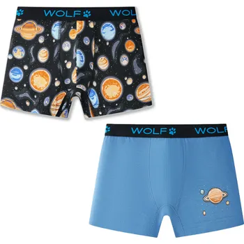 Chlapecké spodní prádlo Chlapecké trenkoslipy dvojpack Wolf L2581