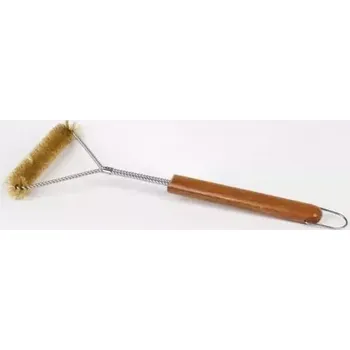 Zahradní gril A06603008T Grilovací kartáč GrandHall Triangl s bambusovou rukojetí