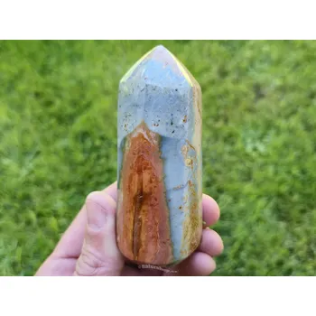 Přírodní kámen Jaspis pestrý špice 193g