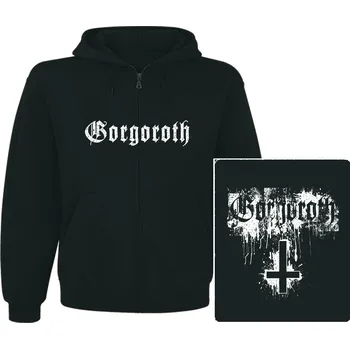 Pánská mikina mikina s kapucí a zipem Gorgoroth - cross