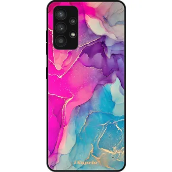 Pouzdro na mobilní telefon Lesklé pouzdro iSaprio pro Samsung Galaxy A32 - Purple Ink (Lesklé pouzdro, kryt, obal iSaprio Exclusive na mobil Samsung Galaxy A32 s motivem Purple Ink - elegantní skleněný vzhled, skvělá ochrana mobilu a luxusní styl, vyrobeno v Česku)