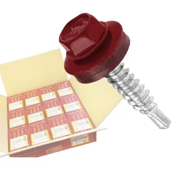 Šroub Klimas Wkret-Met RAL 3011 4,8x19mm - 1 Karton (12x250ks)- Vruty farmářské střešní barva: Hnědočervená