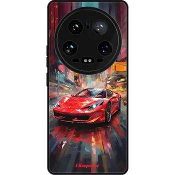 Pouzdro na mobilní telefon Lesklé pouzdro iSaprio pro Xiaomi 14 Ultra - Ferrari (Lesklé pouzdro, kryt, obal iSaprio Exclusive na mobil Xiaomi 14 Ultra s motivem Ferrari - elegantní skleněný vzhled, skvělá ochrana mobilu a luxusní styl, vyrobeno v Česku)