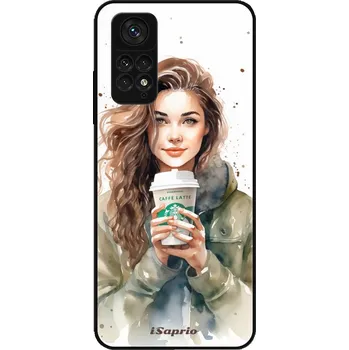 Pouzdro na mobilní telefon Lesklé pouzdro iSaprio pro Xiaomi Redmi Note 11 / Note 11S - Girl With Latte (Lesklé pouzdro, kryt, obal iSaprio Exclusive na mobil Xiaomi Redmi Note 11 / Note 11S s motivem Girl With Latte - elegantní skleněný vzhled, skvělá ochrana mobilu a luxusní styl
