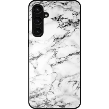 Pouzdro na mobilní telefon Lesklé pouzdro iSaprio pro Samsung Galaxy S23 FE - White Marble 01 (Lesklé pouzdro, kryt, obal iSaprio Exclusive na mobil Samsung Galaxy S23 FE s motivem White Marble 01 - elegantní skleněný vzhled, skvělá ochrana mobilu a luxusní styl, vyrobeno v Česku)