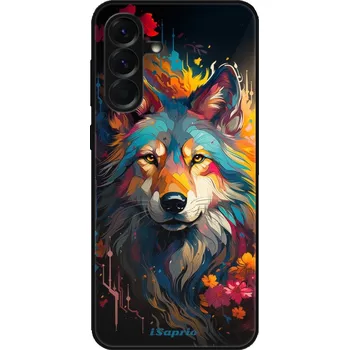 Pouzdro na mobilní telefon Lesklé pouzdro iSaprio pro Samsung Galaxy A56 5G - Mysterious Wolf (Lesklé pouzdro, kryt, obal iSaprio Exclusive na mobil Samsung Galaxy A56 5G s motivem Mysterious Wolf - elegantní skleněný vzhled, skvělá ochrana mobilu a luxusní styl, vyrobeno v Česku)