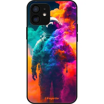 Pouzdro na mobilní telefon Lesklé pouzdro iSaprio pro Apple iPhone 12 - Astronaut in Colors (Lesklé pouzdro, kryt, obal iSaprio Exclusive na mobil Apple iPhone 12 s motivem Astronaut in Colors - elegantní skleněný vzhled, skvělá ochrana mobilu a luxusní styl, vyrobeno v Česku)