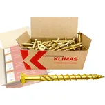 Klimas Wkret-Met TX 8x400mm - 1 Karton (4x50 ks) - Vruty do dřeva se zápustnou hlavou, WKCS