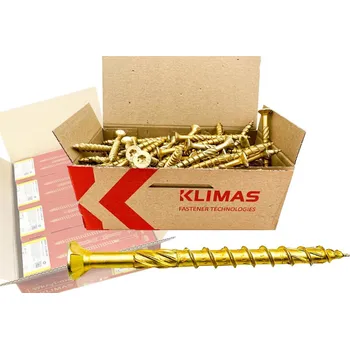 Vrut Klimas Wkret-Met TX 8x400mm - 1 Karton (4x50 ks) - Vruty do dřeva se zápustnou hlavou, WKCS