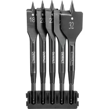 Vrták DT70833 Držák s 5ks plochými vrtáky do dřeva -QZ Držák s 5ks plochými vrtáky do dřeva DeWALT