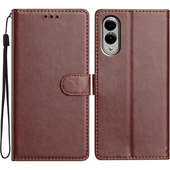 Pouzdro na mobilní telefon Clots knížkové pouzdro na Samsung Galaxy S25 Edge - hnědé