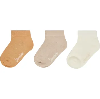 Dětské ponožky z bambusové viskózy nízké do tenisek 3 páry sand (913) Sterntaler Velikost: 31-34