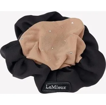 Síťka do vlasů LeMieux s kamínky, černá/béžová