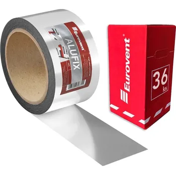 Lepicí páska Eurovent 50mm x 50m - 1 Karton (36ks) - Metalizovaná hliníková páska ALUFIX