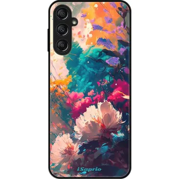 Pouzdro na mobilní telefon Lesklé pouzdro iSaprio pro Samsung Galaxy A14 / A14 5G - Flower Design (Lesklé pouzdro, kryt, obal iSaprio Exclusive na mobil Samsung Galaxy A14 / A14 5G s motivem Flower Design - elegantní skleněný vzhled, skvělá ochrana mobilu a luxusní styl, vyrobeno v