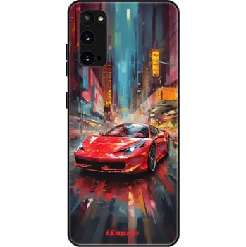 Pouzdro na mobilní telefon Lesklé pouzdro iSaprio pro Samsung Galaxy S20 - Ferrari (Lesklé pouzdro, kryt, obal iSaprio Exclusive na mobil Samsung Galaxy S20 s motivem Ferrari - elegantní skleněný vzhled, skvělá ochrana mobilu a luxusní styl, vyrobeno v Česku)