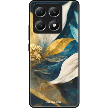 Pouzdro na mobilní telefon Lesklé pouzdro iSaprio pro Xiaomi 14T Pro - Gold Petals (Lesklé pouzdro, kryt, obal iSaprio Exclusive na mobil Xiaomi 14T Pro s motivem Gold Petals - elegantní skleněný vzhled, skvělá ochrana mobilu a luxusní styl, vyrobeno v Česku)