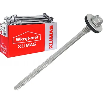 Šroub Klimas Wkret-Met Šedá 5,5x200mm - 100ks - Šrouby pro sendičové panely do oceli do 6mm, WSW-6