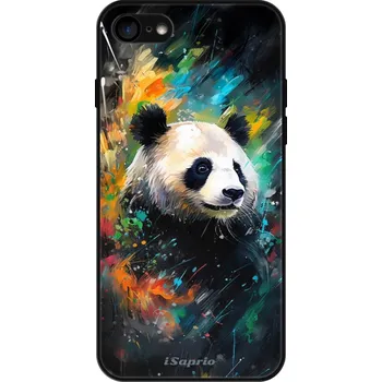 Pouzdro na mobilní telefon Lesklé pouzdro iSaprio pro Apple iPhone 7 / 8 / SE 2020 / SE 2022 - Abstract Panda (Lesklé pouzdro, kryt, obal iSaprio Exclusive na mobil Apple iPhone 7 / 8 / SE 2020 / SE 2022 s motivem Abstract Panda - elegantní skleněný vzhled, skvělá ochrana mobilu a)