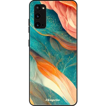 Pouzdro na mobilní telefon Lesklé pouzdro iSaprio pro Samsung Galaxy S20 - Abstract Marble (Lesklé pouzdro, kryt, obal iSaprio Exclusive na mobil Samsung Galaxy S20 s motivem Abstract Marble - elegantní skleněný vzhled, skvělá ochrana mobilu a luxusní styl, vyrobeno v Česku)