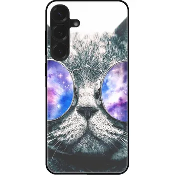 Pouzdro na mobilní telefon Lesklé pouzdro iSaprio pro Samsung Galaxy S25 Plus - Galaxy Cat (Lesklé pouzdro, kryt, obal iSaprio Exclusive na mobil Samsung Galaxy S25 Plus s motivem Galaxy Cat - elegantní skleněný vzhled, skvělá ochrana mobilu a luxusní styl, vyrobeno v Česku)