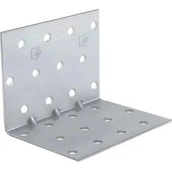 Tesařské kování Oramat 60x60x80x1,5mm KMP6 - Montážny Úhelník s prolisem do dřeva