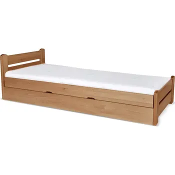 Postel GABI Dřevěná postel Relax 100x200 Buk lakovaný