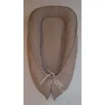 Pro útulný domov Hnízdečko do postýlky Mušelínové béžové