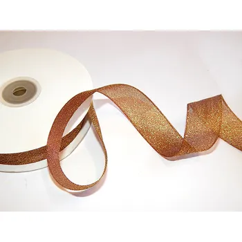 Stuha Stuha lurexová metalická, WB7016, šíře 38 mm/ návin 32 m