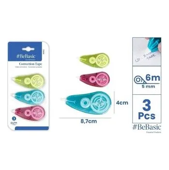 Set školních potřeb Korektor w taśmie 5mmx6m 3szt