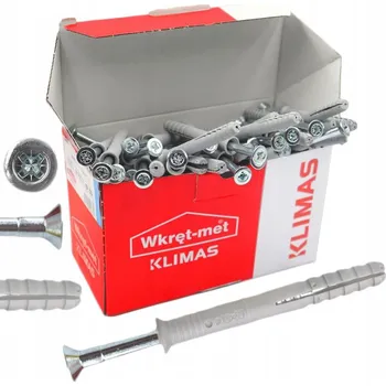 Klimas Wkret-Met 10x160mm SM - 50ks - Natloukací hmoždinka