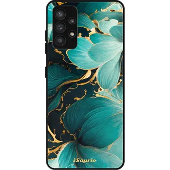 Pouzdro na mobilní telefon Lesklé pouzdro iSaprio pro Samsung Galaxy A32 - Blue Flowers 12 (Lesklé pouzdro, kryt, obal iSaprio Exclusive na mobil Samsung Galaxy A32 s motivem Blue Flowers 12 - elegantní skleněný vzhled, skvělá ochrana mobilu a luxusní styl, vyrobeno v Česku)