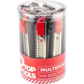 Pracovní nůž 17B528-12 Nůž odlamovací 12ks v plast. tubě TopTools