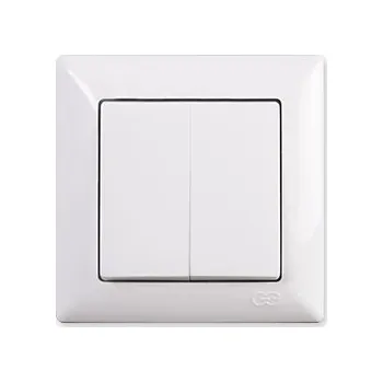 vypínač Visage Simple vypínač č.5b, (2x schodišťový), bílý