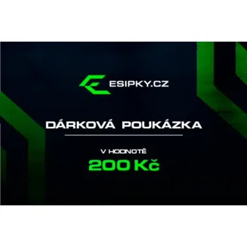 předplacená karta Dárková poukázka 200,- Kč - Fyzicky