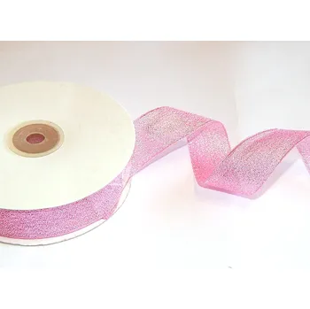 Stuha Stuha lurexová metalická, WB7011, šíře 38 mm/ 1 metr