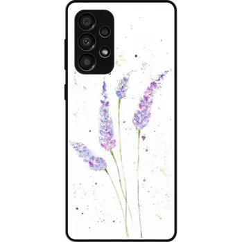 Pouzdro na mobilní telefon Lesklé pouzdro iSaprio pro Samsung Galaxy A33 5G - Lavender (Lesklé pouzdro, kryt, obal iSaprio Exclusive na mobil Samsung Galaxy A33 5G s motivem Lavender - elegantní skleněný vzhled, skvělá ochrana mobilu a luxusní styl, vyrobeno v Česku)