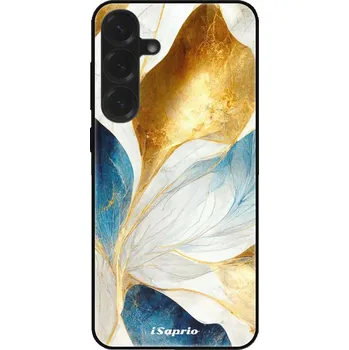 Pouzdro na mobilní telefon Lesklé pouzdro iSaprio pro Samsung Galaxy S25 Plus - Blue Leaves (Lesklé pouzdro, kryt, obal iSaprio Exclusive na mobil Samsung Galaxy S25 Plus s motivem Blue Leaves - elegantní skleněný vzhled, skvělá ochrana mobilu a luxusní styl, vyrobeno v Česku)