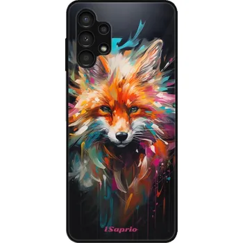 Pouzdro na mobilní telefon Lesklé pouzdro iSaprio pro Samsung Galaxy A13 - Neon Fox (Lesklé pouzdro, kryt, obal iSaprio Exclusive na mobil Samsung Galaxy A13 s motivem Neon Fox - elegantní skleněný vzhled, skvělá ochrana mobilu a luxusní styl, vyrobeno v Česku)
